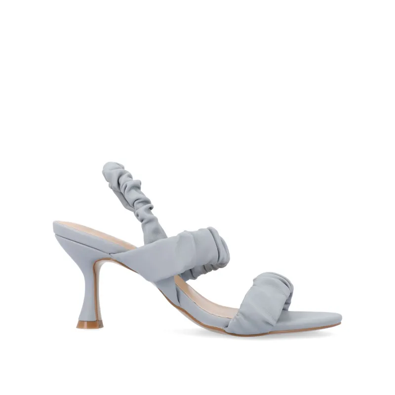 AMAREE STRAPPY HEELS IN VEGAN LEATHER - Blue sold by Journee Collection