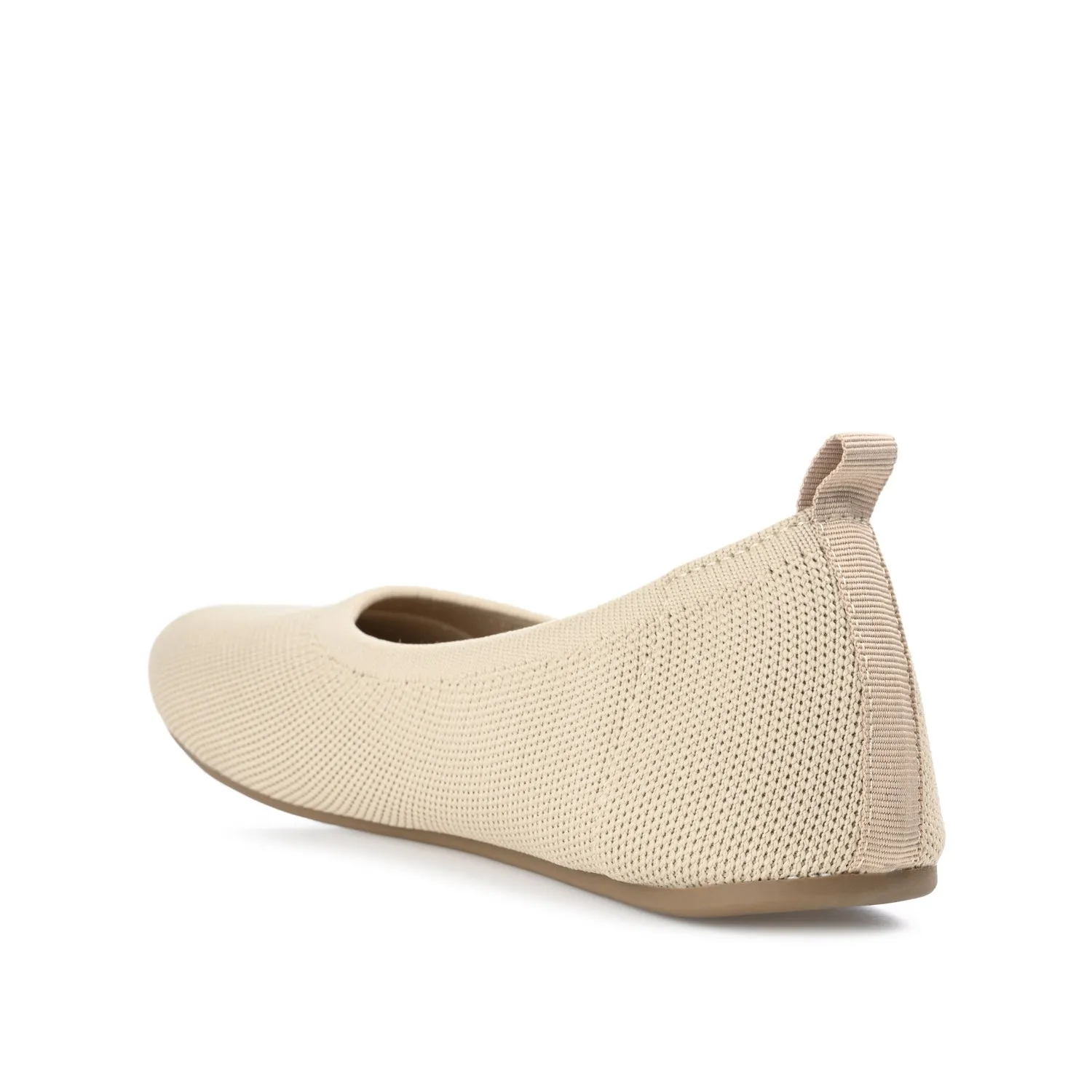 JERSIE BALLET FLATS IN KNIT FABRIC - Taupe sold by Journee Collection product image thumbnail 4