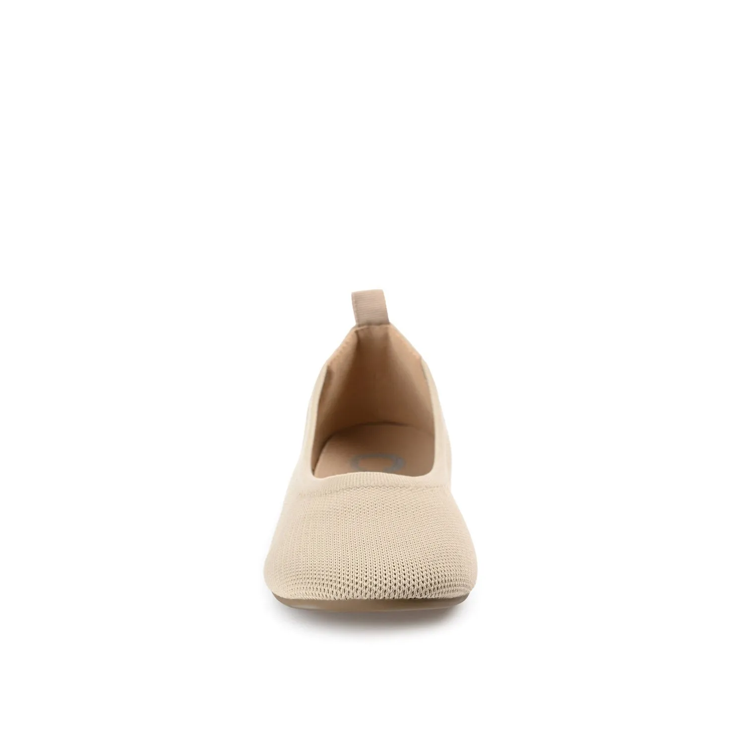 JERSIE BALLET FLATS IN KNIT FABRIC - Taupe sold by Journee Collection product image thumbnail 5