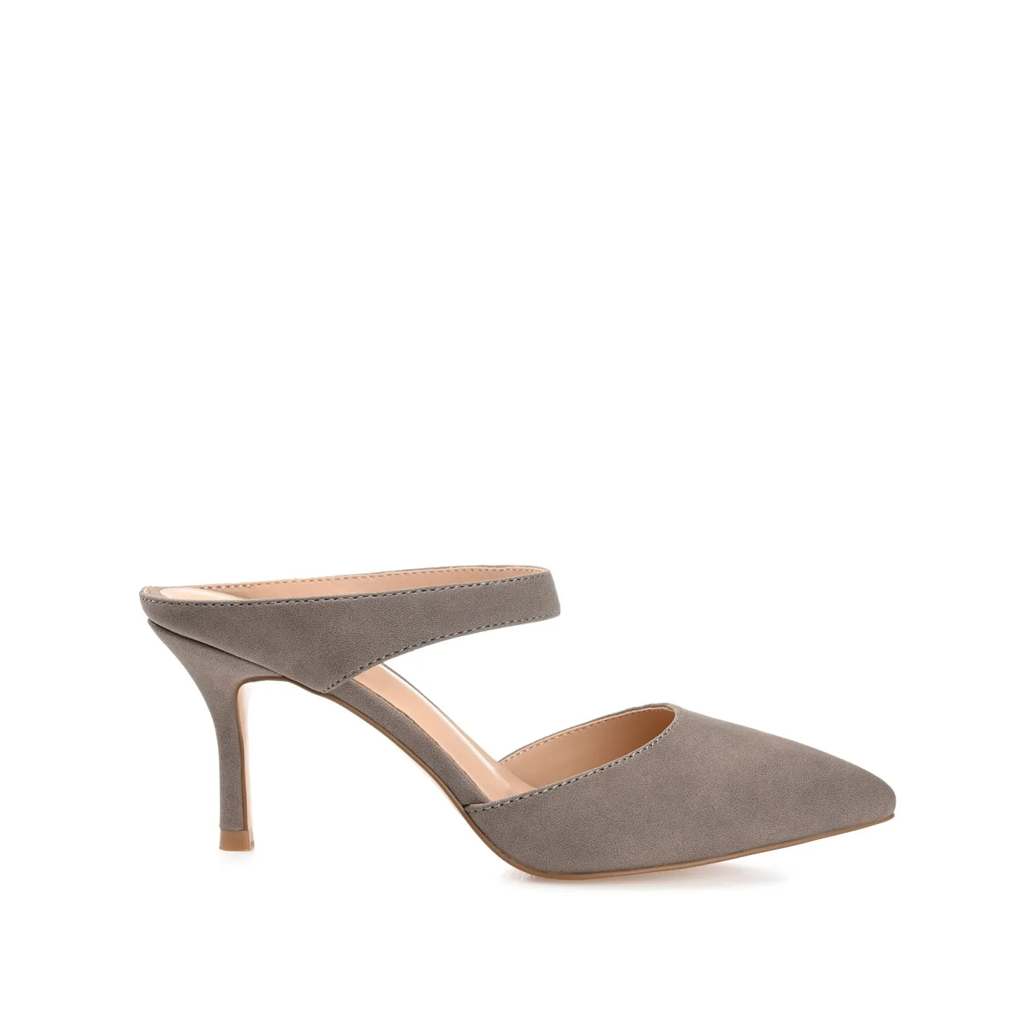 MAEVALI STILETTO HEELS IN VEGAN LEATHER - Taupe sold by Journee Collection