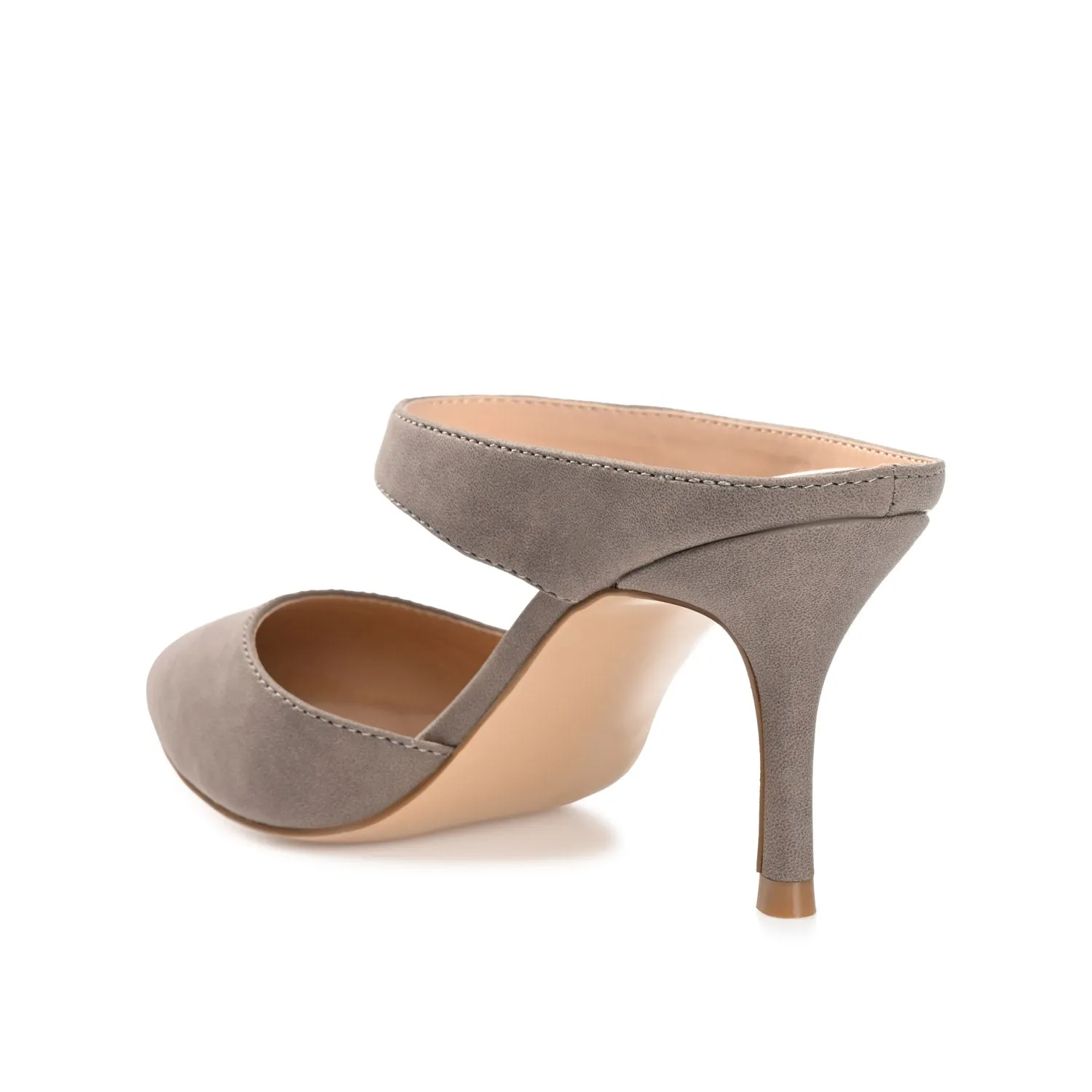 MAEVALI STILETTO HEELS IN VEGAN LEATHER - Taupe sold by Journee Collection product image thumbnail 4