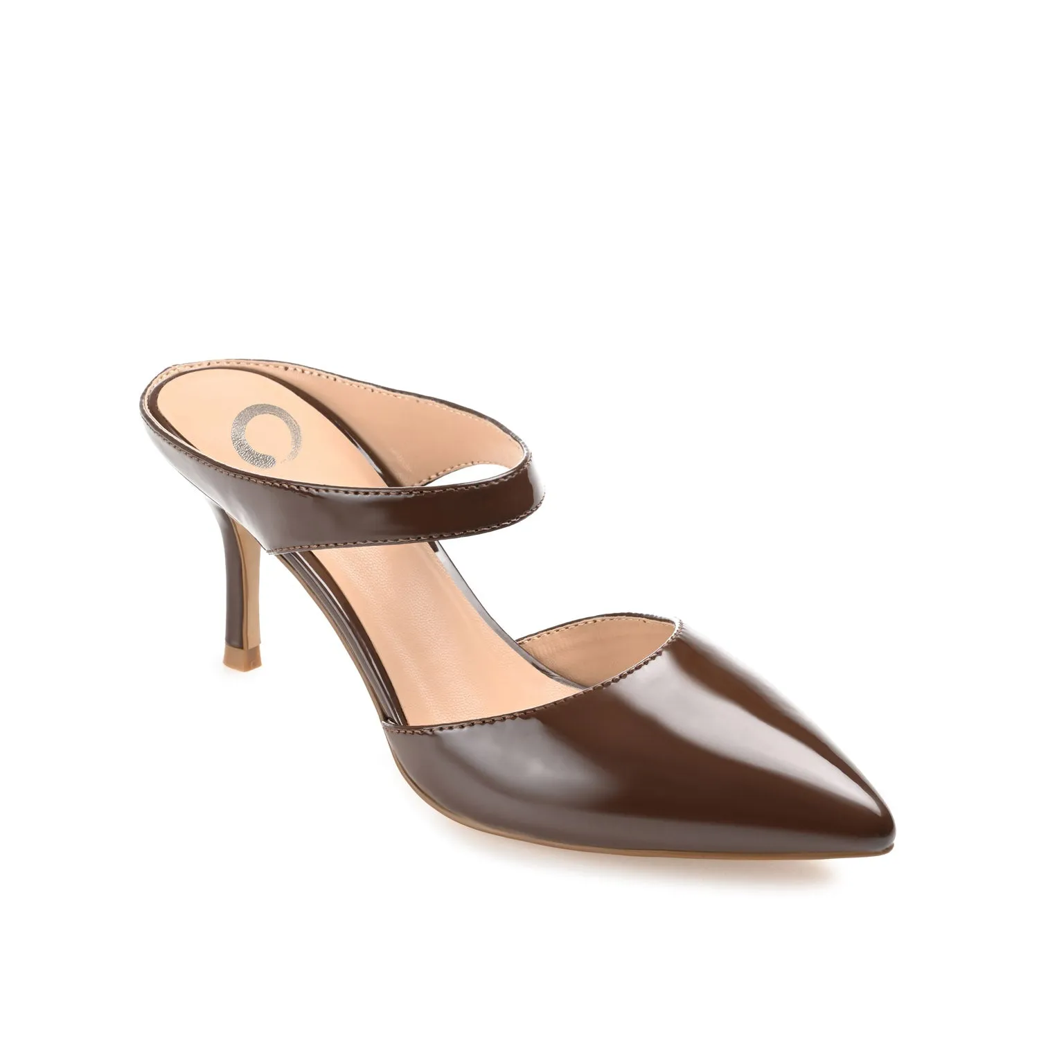 MAEVALI STILETTO HEELS IN VEGAN LEATHER - Patent Brown sold by Journee Collection product image thumbnail 2