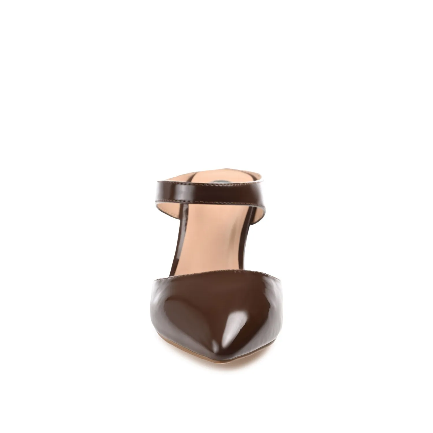 MAEVALI STILETTO HEELS IN VEGAN LEATHER - Patent Brown sold by Journee Collection product image thumbnail 5