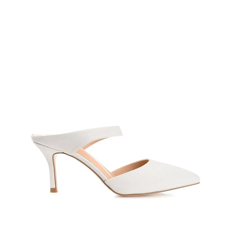 MAEVALI STILETTO HEELS IN VEGAN LEATHER - Off White made by Journee Collection