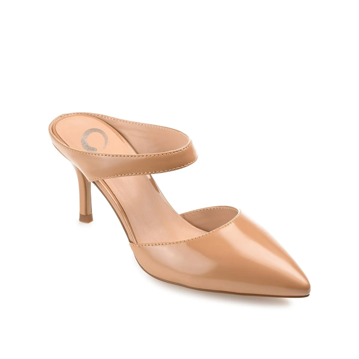 MAEVALI STILETTO HEELS IN VEGAN LEATHER - Patent Tan sold by Journee Collection product image thumbnail 2