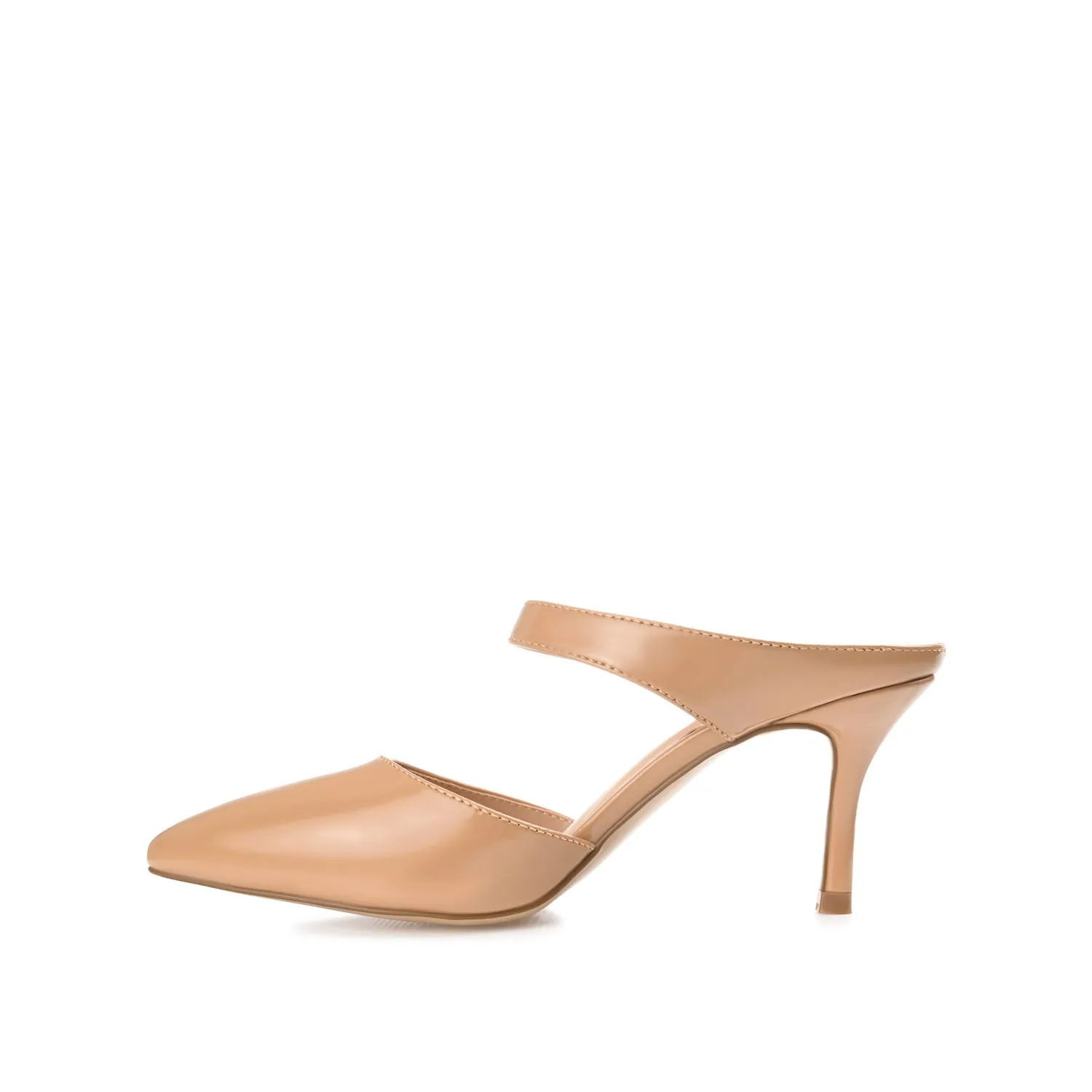 MAEVALI STILETTO HEELS IN VEGAN LEATHER - Patent Tan sold by Journee Collection product image thumbnail 3