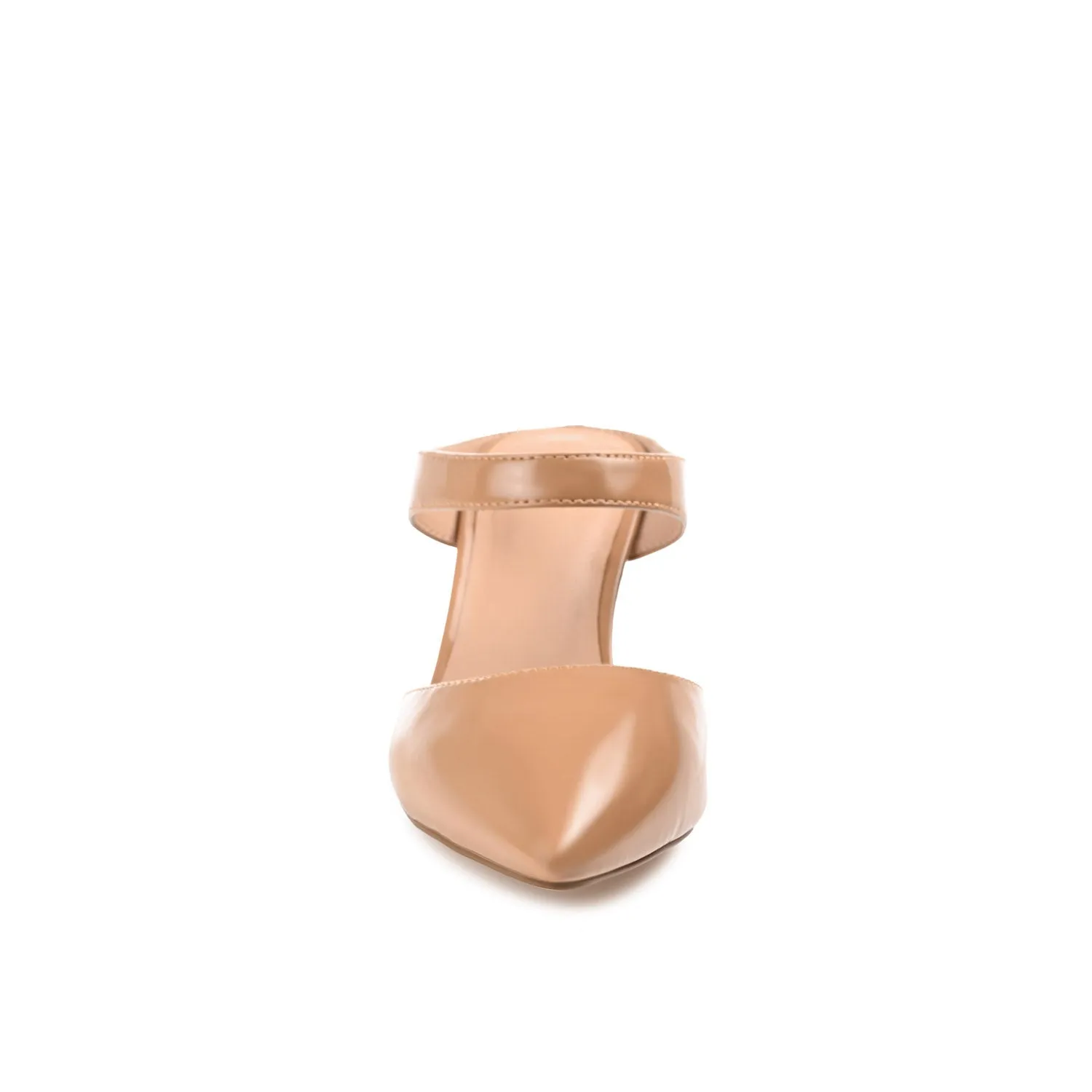 MAEVALI STILETTO HEELS IN VEGAN LEATHER - Patent Tan sold by Journee Collection product image thumbnail 5