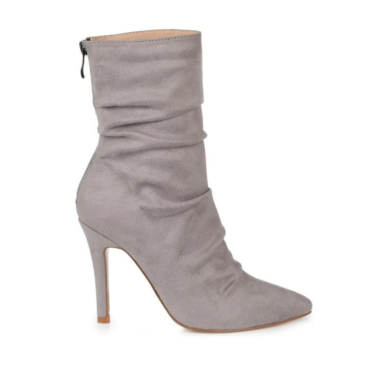MARKIE STILETTO HEELED BOOTIES IN WIDE - Grey sold by Journee Collection