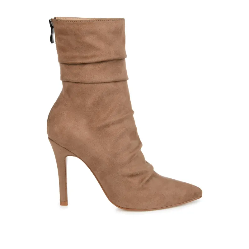 MARKIE STILETTO HEELED BOOTIES IN WIDE - Tan made by Journee Collection