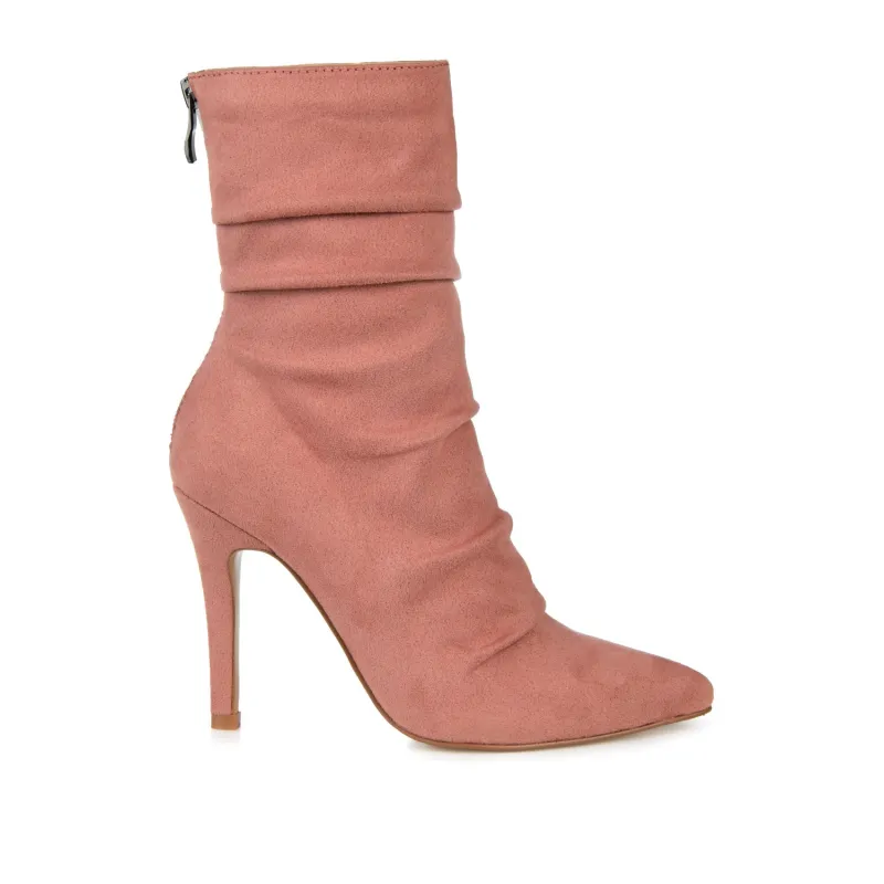 MARKIE STILETTO HEELED BOOTIES IN WIDE - Blush sold by Journee Collection