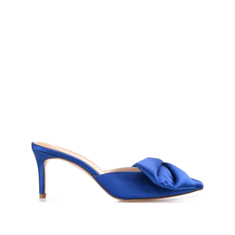 TIARRA STILETTO HEELS IN SATIN - Blue sold by Journee Collection