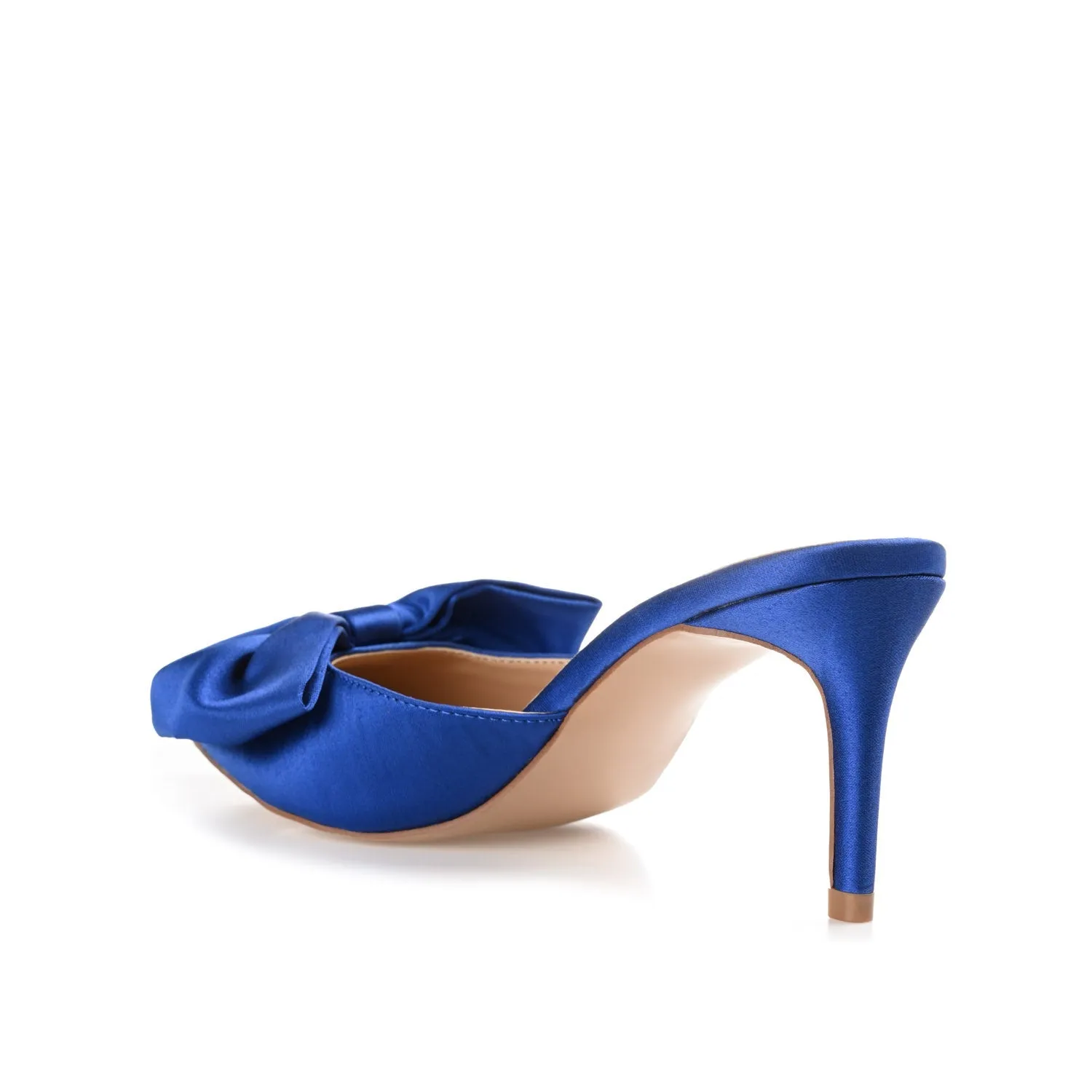 TIARRA STILETTO HEELS IN SATIN - Blue sold by Journee Collection product image thumbnail 4