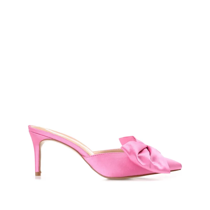 TIARRA STILETTO HEELS IN SATIN - Pink sold by Journee Collection