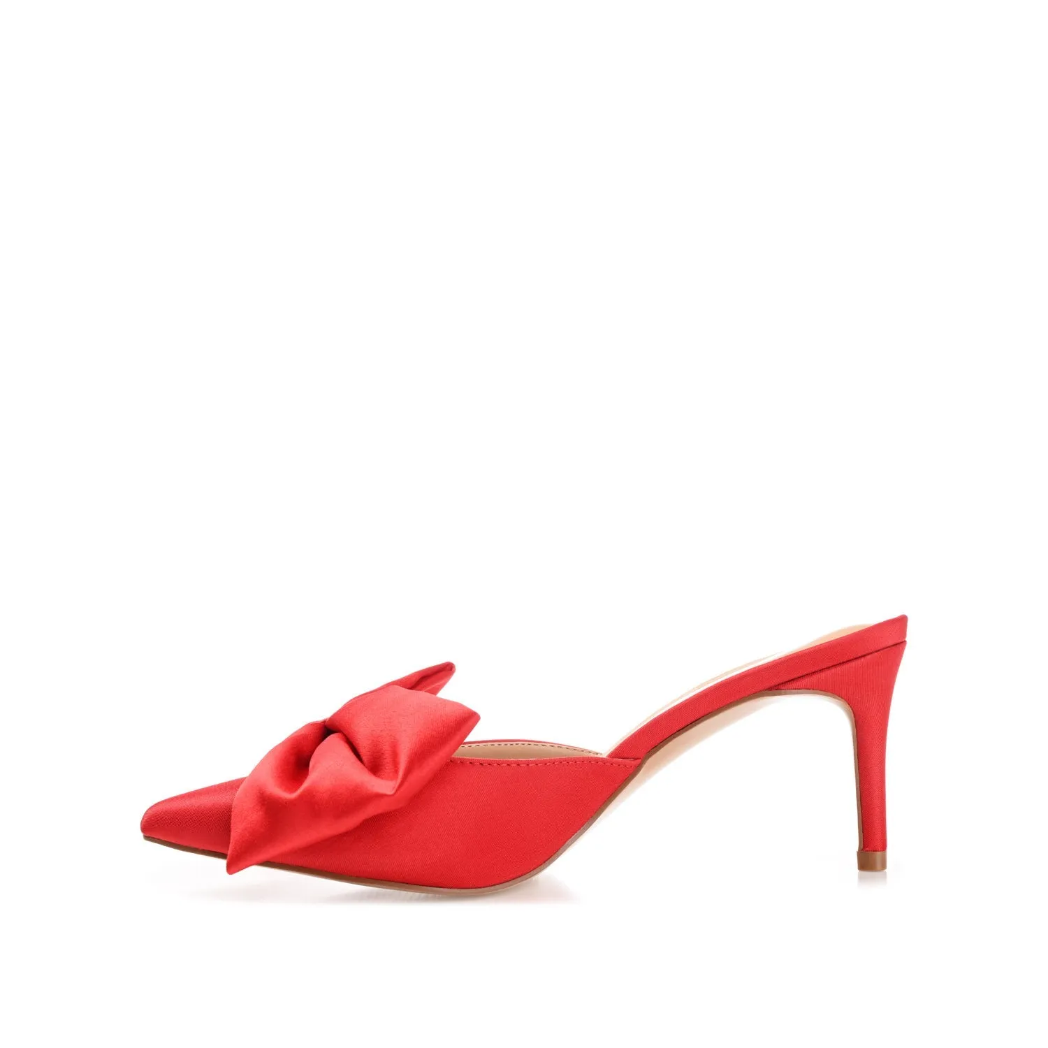 TIARRA STILETTO HEELS IN SATIN - Red sold by Journee Collection product image thumbnail 3