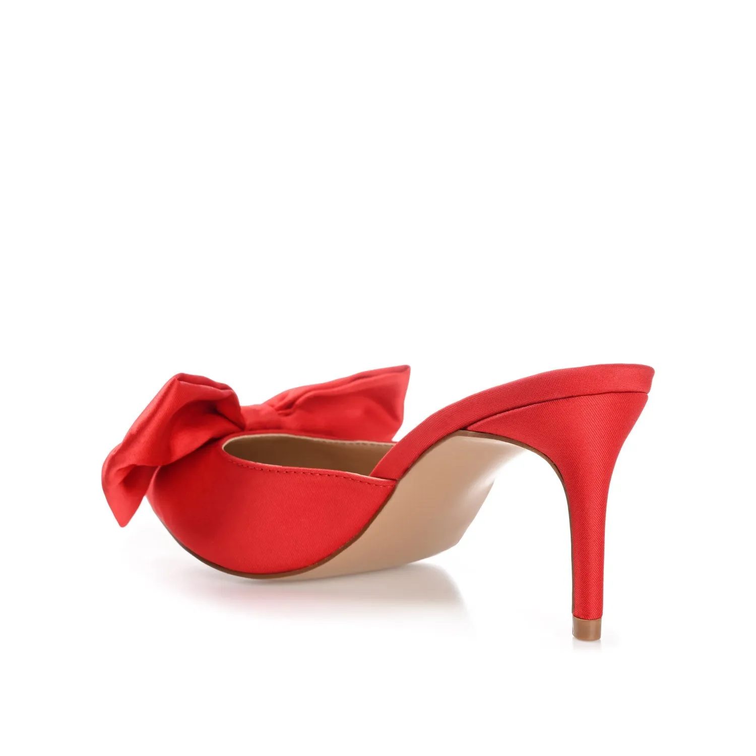 TIARRA STILETTO HEELS IN SATIN - Red sold by Journee Collection product image thumbnail 4