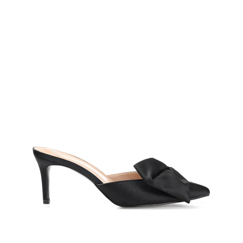 TIARRA STILETTO HEELS IN SATIN - Black sold by Journee Collection