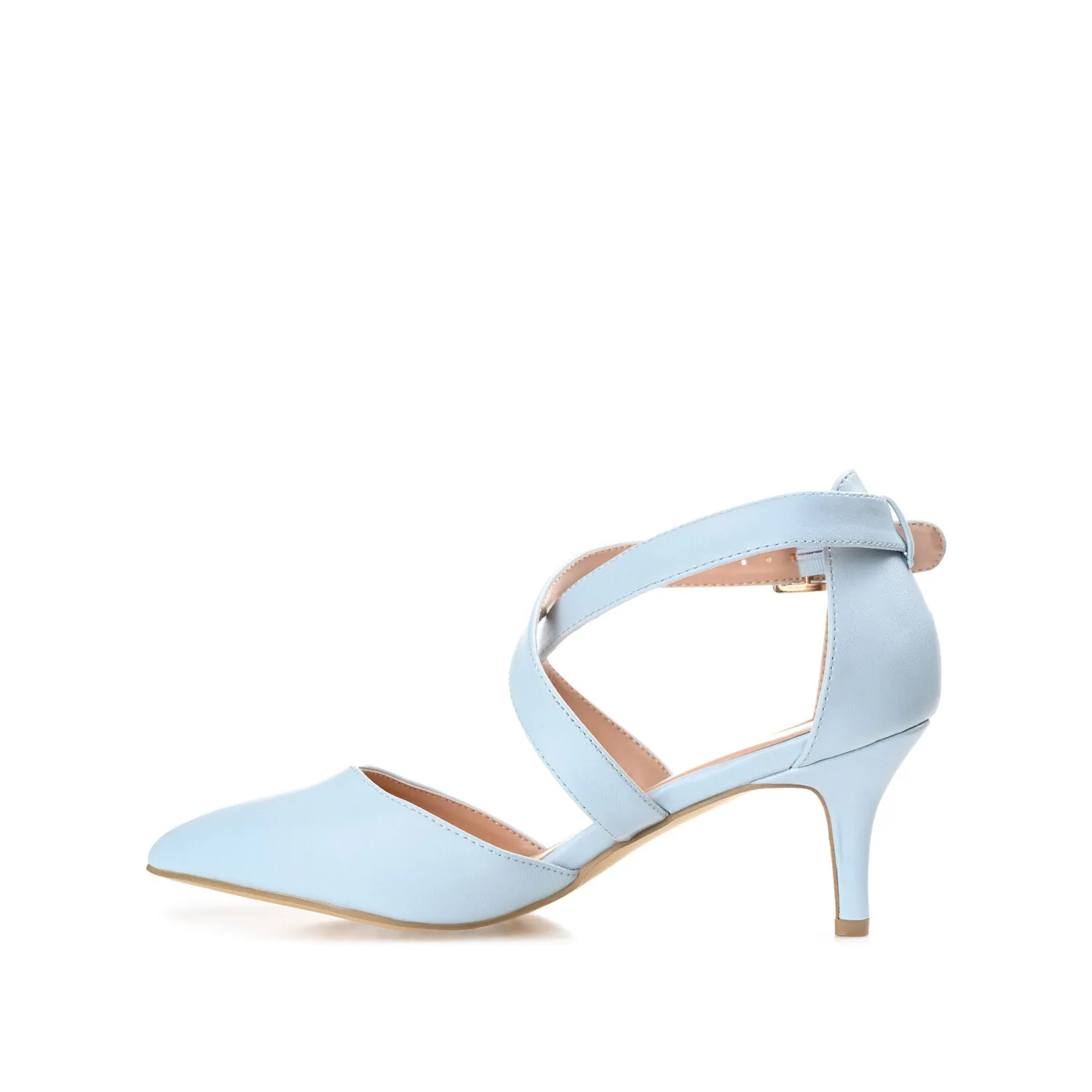 RIVA STILETTO PUMP HEELS IN WIDE - Blue sold by Journee Collection product image thumbnail 3