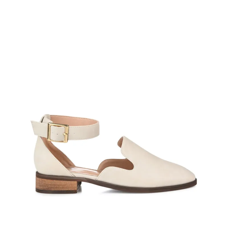 LORETA LOAFER FLATS IN WIDE - Ivory sold by Journee Collection