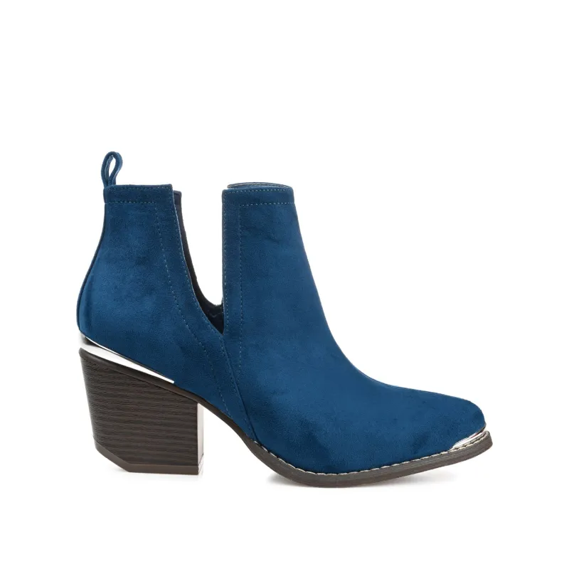 ISSLA CUTOUT BOOTIES IN WIDE - Blue sold by Journee Collection
