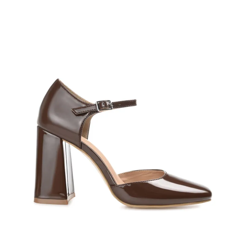HESSTER D'ORSAY PUMP HEELS IN PATENT - Brown sold by Journee Collection