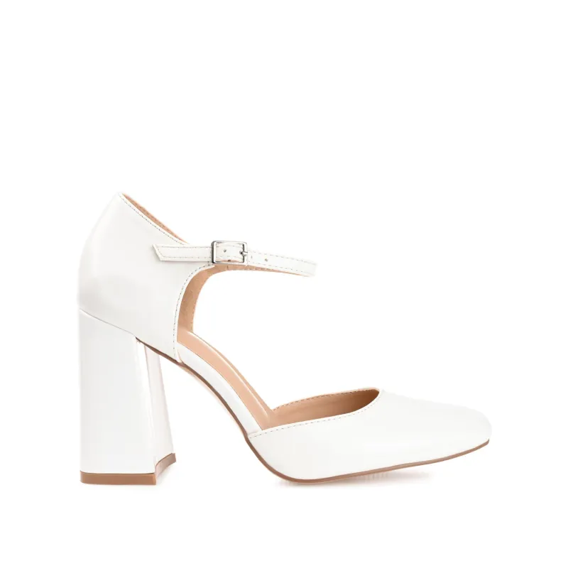 HESSTER D'ORSAY PUMP HEELS IN PATENT - White sold by Journee Collection