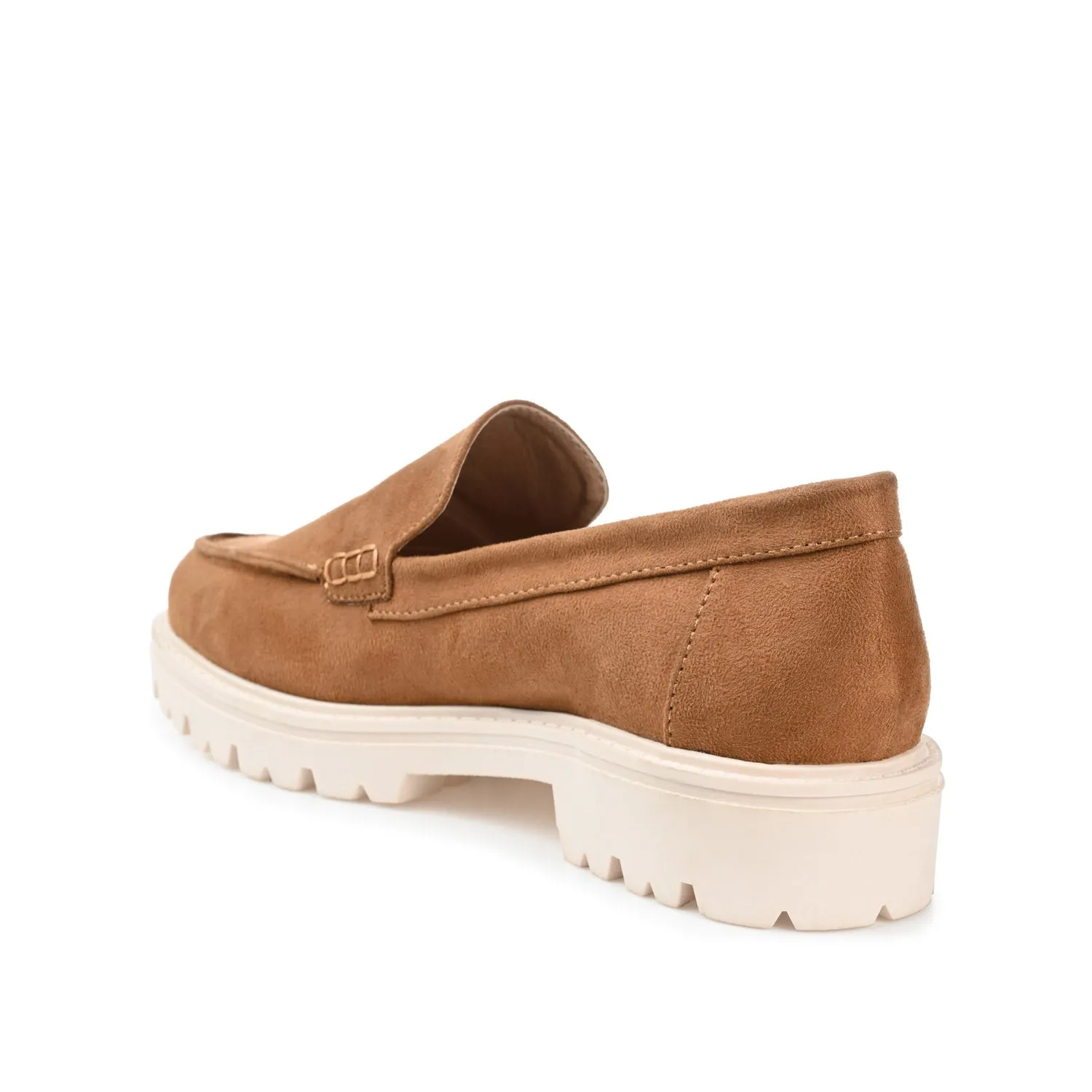 ERIKA LOAFER FLATS IN FAUX SUEDE - Tan Faux Suede sold by Journee Collection product image thumbnail 4