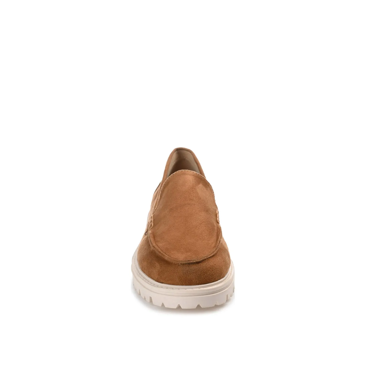 ERIKA LOAFER FLATS IN FAUX SUEDE - Tan Faux Suede sold by Journee Collection product image thumbnail 5