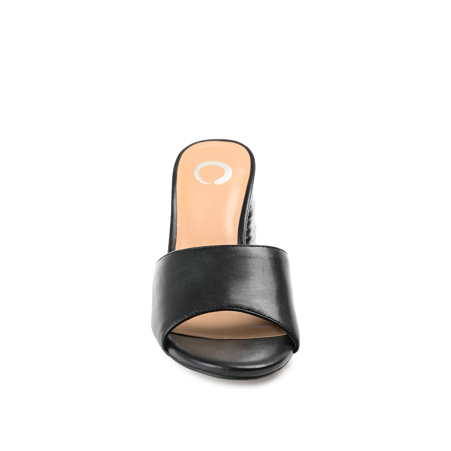 LESLEE MULE HEELS IN VEGAN LEATHER - Black sold by Journee Collection product image thumbnail 5