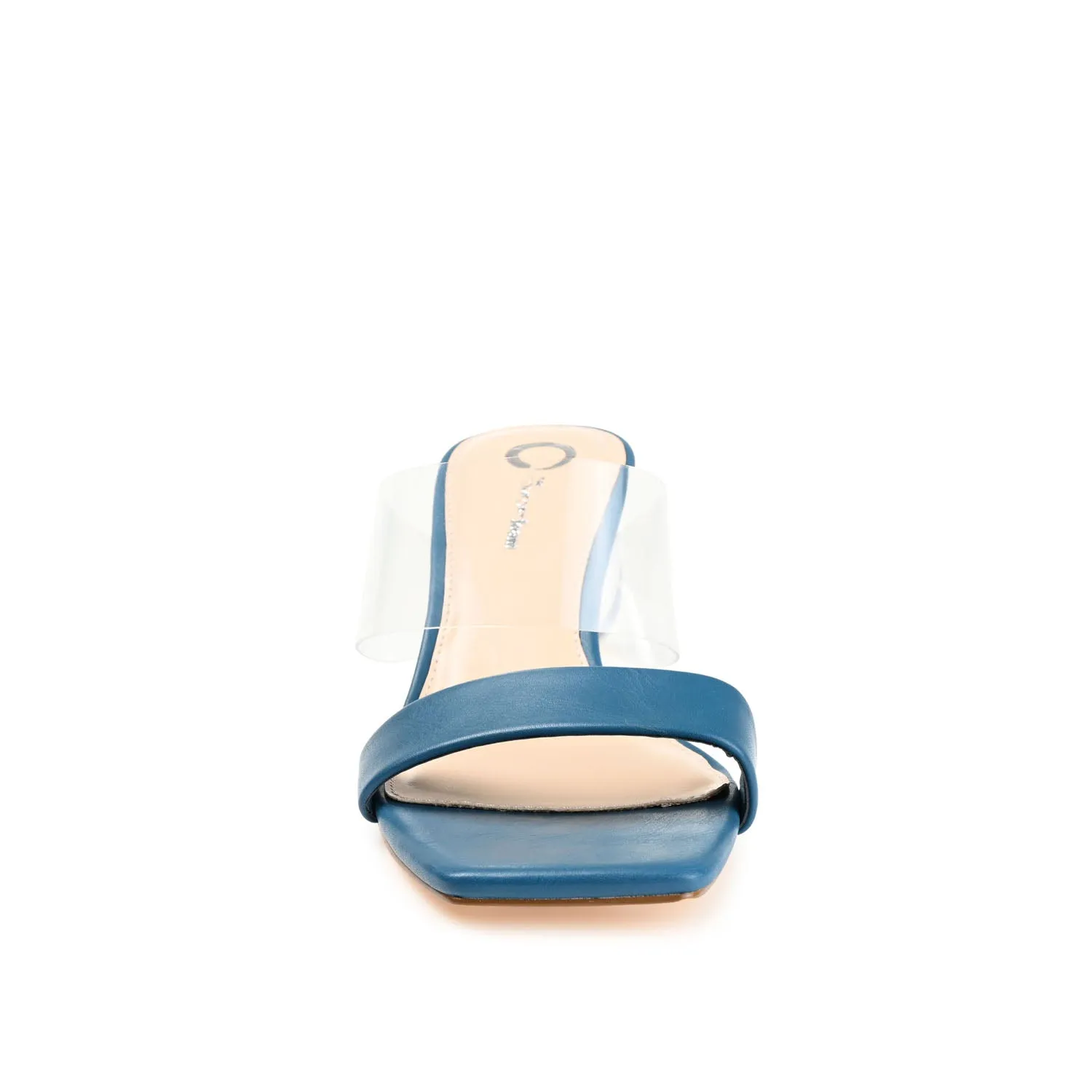 JULY GLOBE HEELS IN VEGAN LEATHER - Blue sold by Journee Collection product image thumbnail 5
