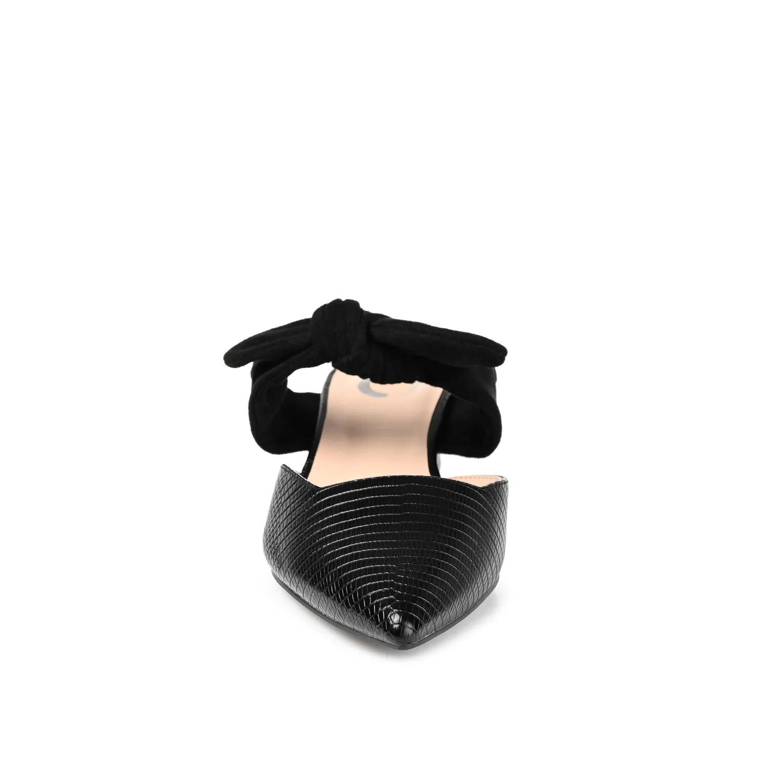 MELORA LOW BLOCK HEELS IN VEGAN LEATHER - Black sold by Journee Collection product image thumbnail 5