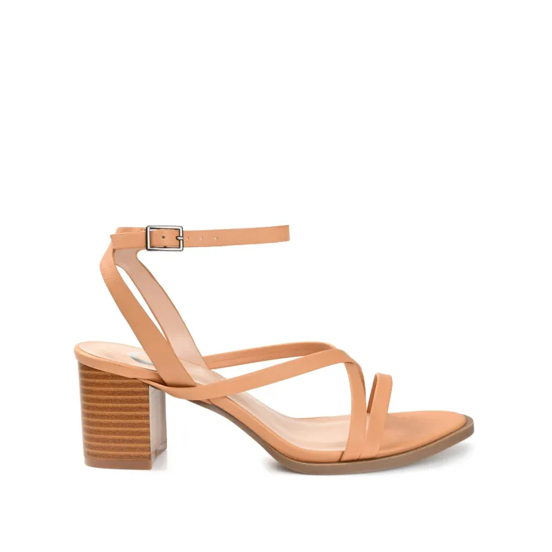ANIKAH STRAPPY SANDALS IN VEGAN LEATHER - Tan sold by Journee Collection