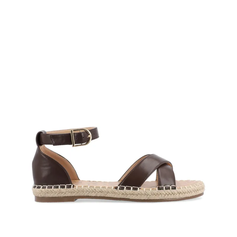 LYDDIA ESPADRILLE SANDALS IN WIDE - Brown sold by Journee Collection