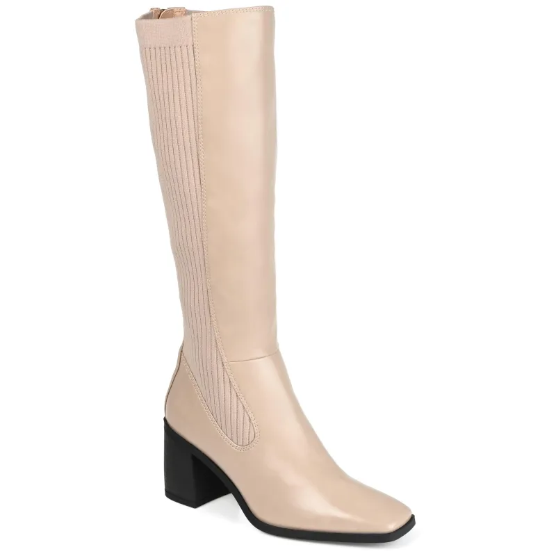 WINNY KNEE HIGH BOOTS IN X-WIDE CALF - Taupe sold by Journee Collection