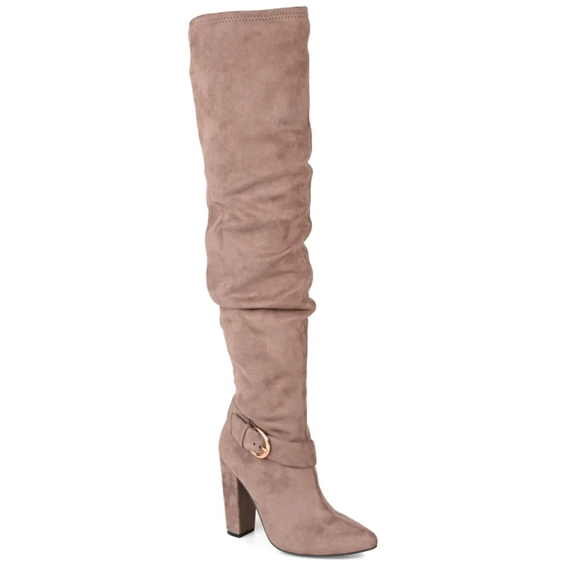 PASCALE EXTRA WIDE CALF - Taupe sold by Journee Collection