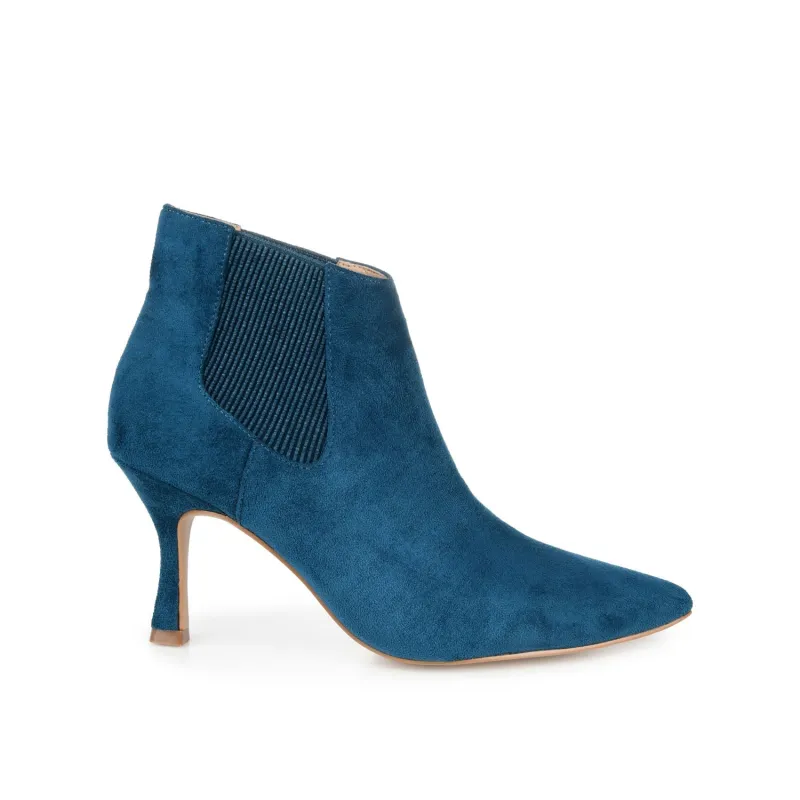 ELITTA CHELSEA BOOTIES IN FAUX SUEDE - Blue made by Journee Collection