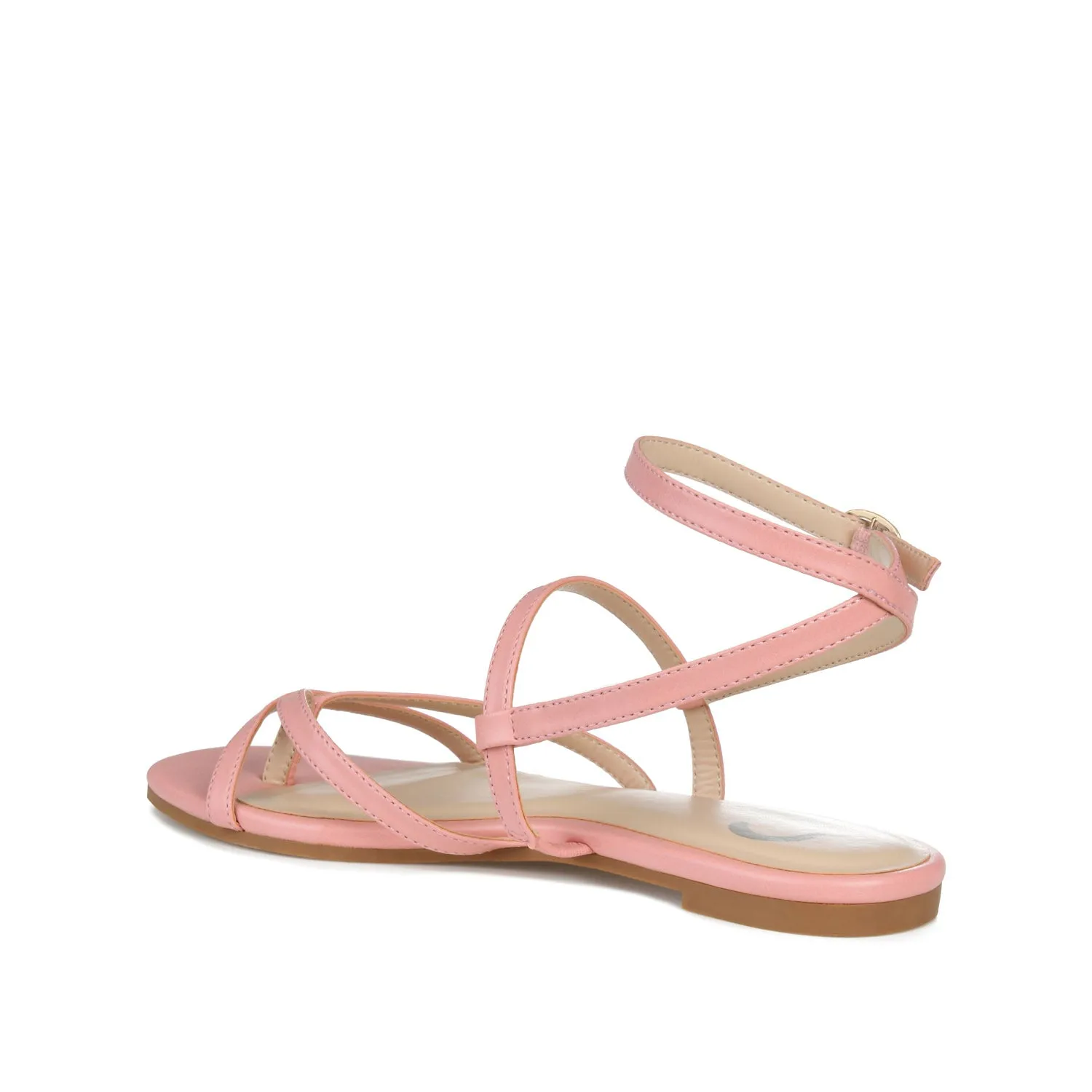 SERISSA CRISSCROSS SANDAL IN VEGAN LEATHER - Pink sold by Journee Collection product image thumbnail 4