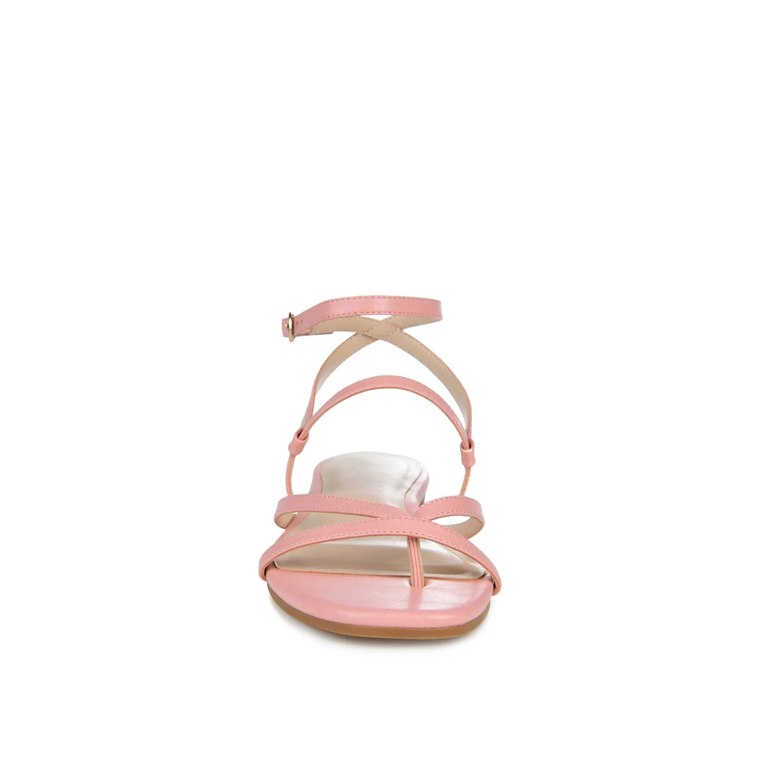 SERISSA CRISSCROSS SANDAL IN VEGAN LEATHER - Pink sold by Journee Collection product image thumbnail 5