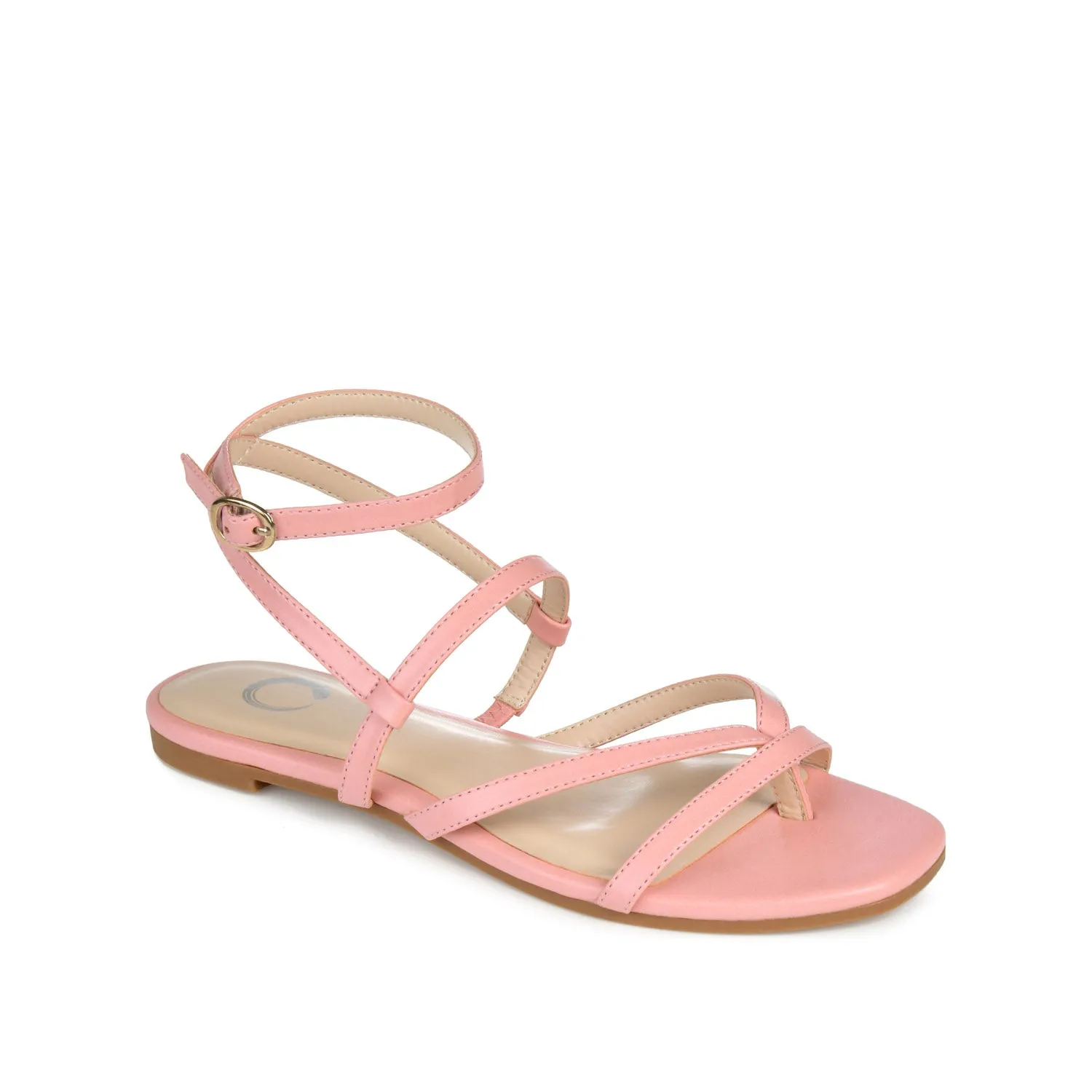 SERISSA CRISSCROSS SANDAL IN VEGAN LEATHER - Pink sold by Journee Collection product image thumbnail 2