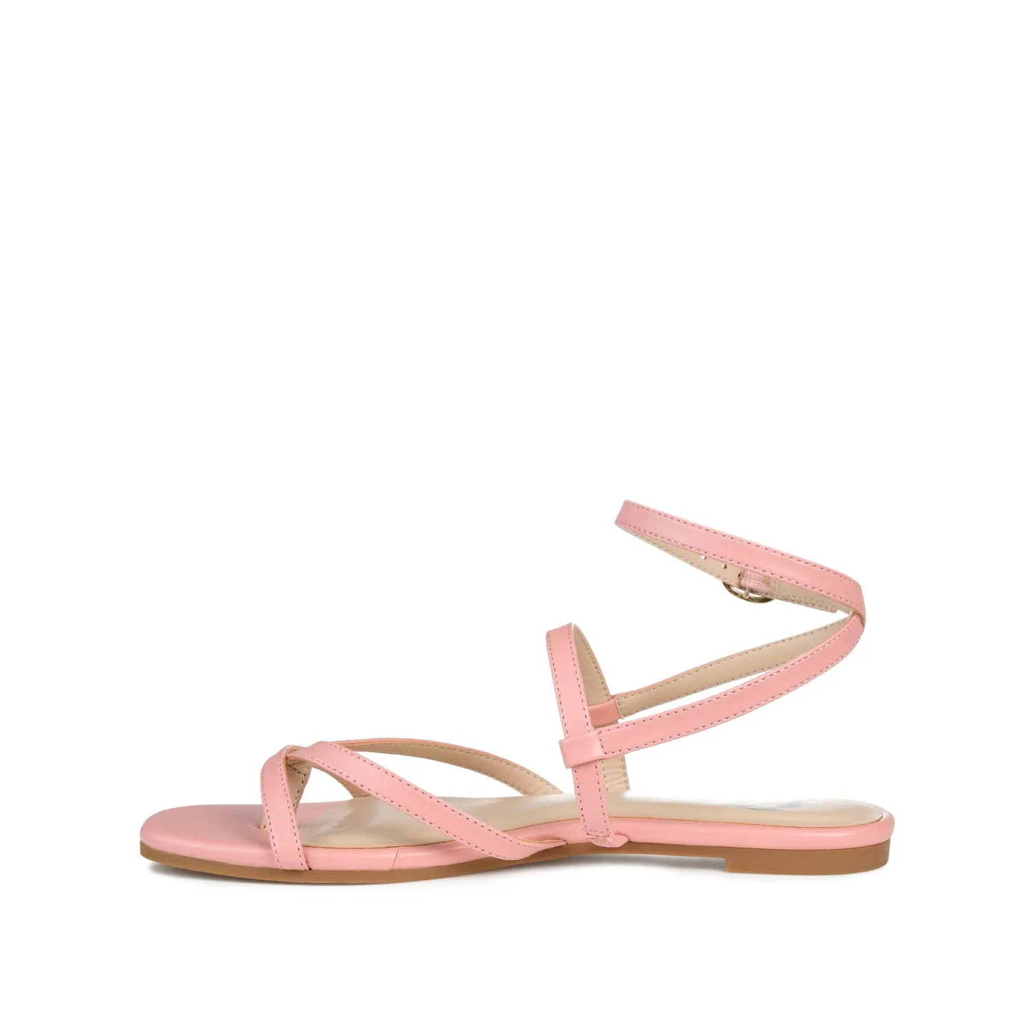 SERISSA CRISSCROSS SANDAL IN VEGAN LEATHER - Pink sold by Journee Collection product image thumbnail 3