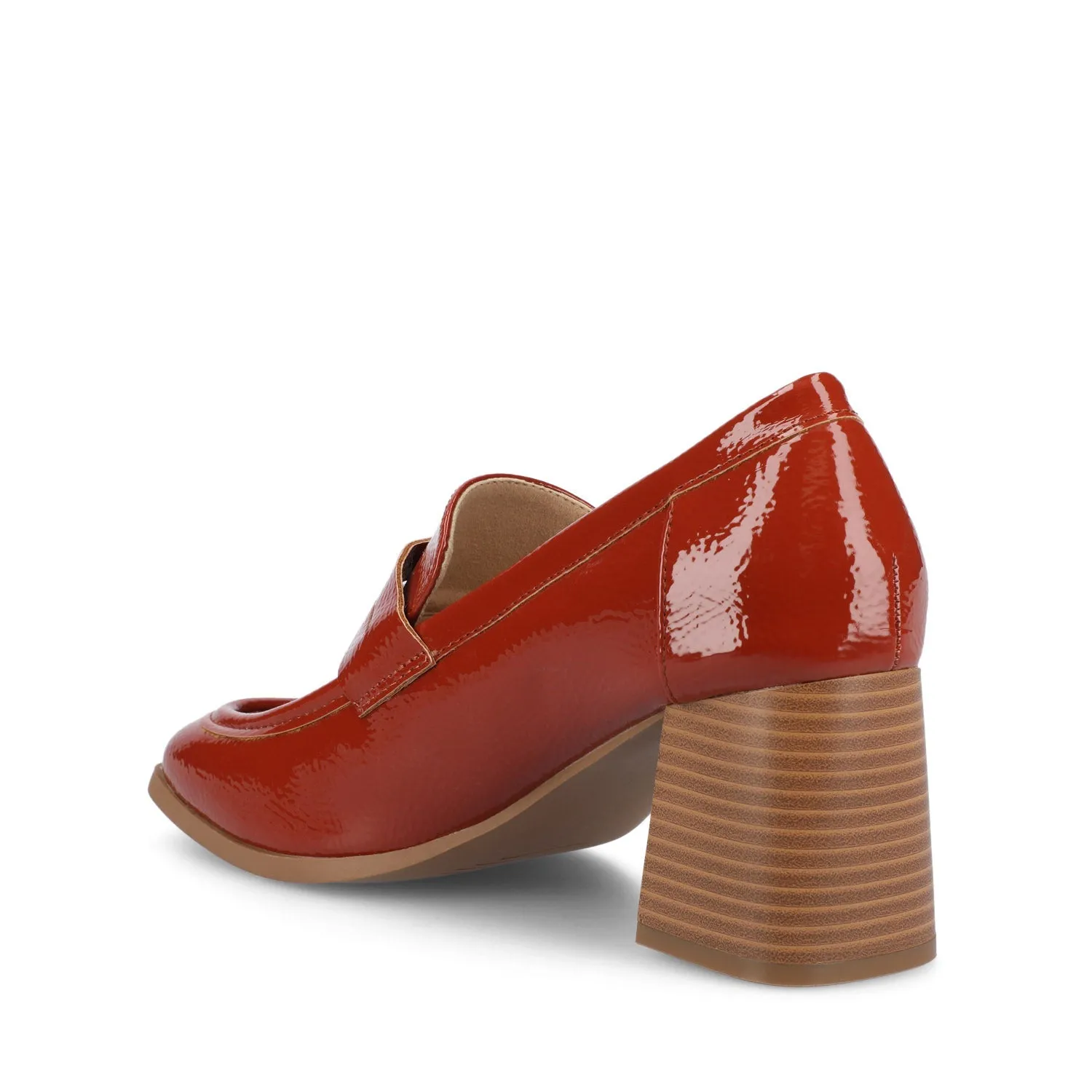 MALLEAH BLOCK HEEL LOAFERS - Rust sold by Journee Collection product image thumbnail 3