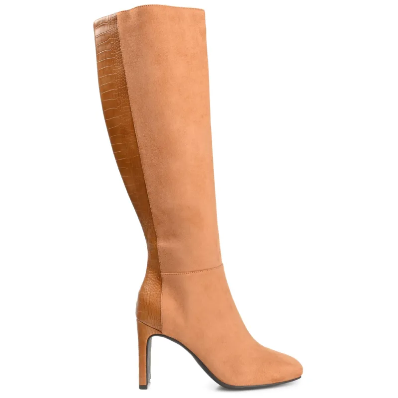 ELISABETH KNEE HIGH BOOTS IN X-WIDE CALF sold by Journee Collection