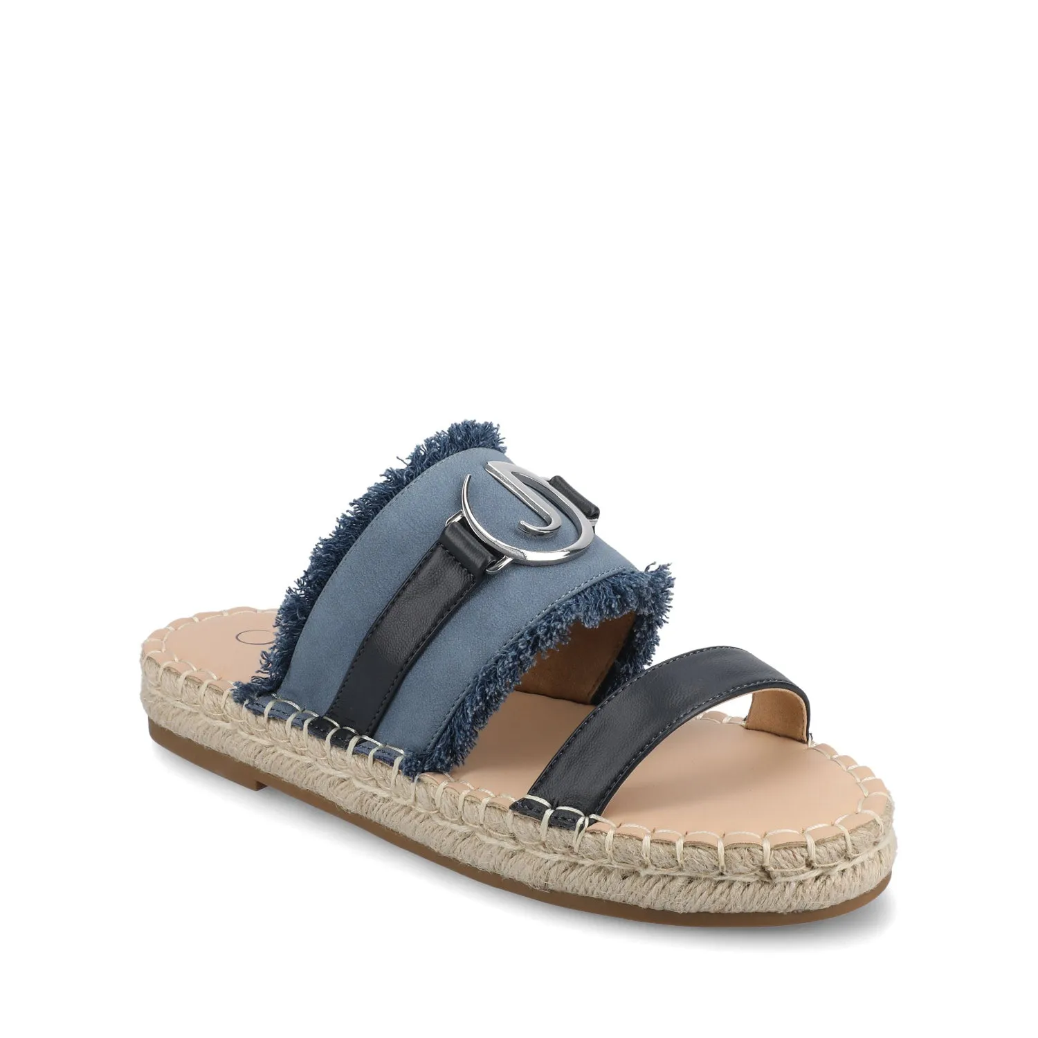 KEELEE ESPADRILLE SANDALS - Navy sold by Journee Collection product image thumbnail 3