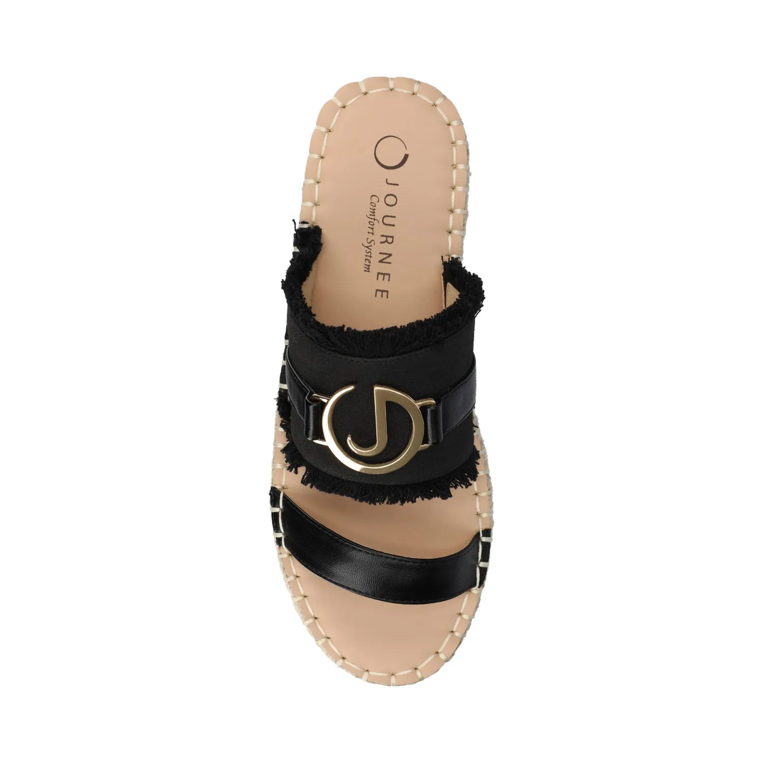 KEELEE ESPADRILLE SANDALS - Black sold by Journee Collection product image thumbnail 5