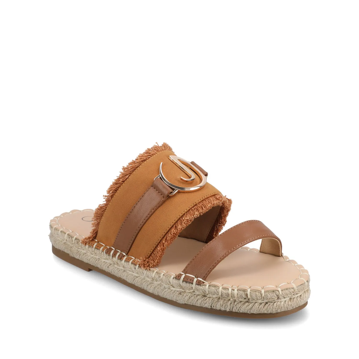 KEELEE ESPADRILLE SANDALS - Cognac sold by Journee Collection product image thumbnail 2