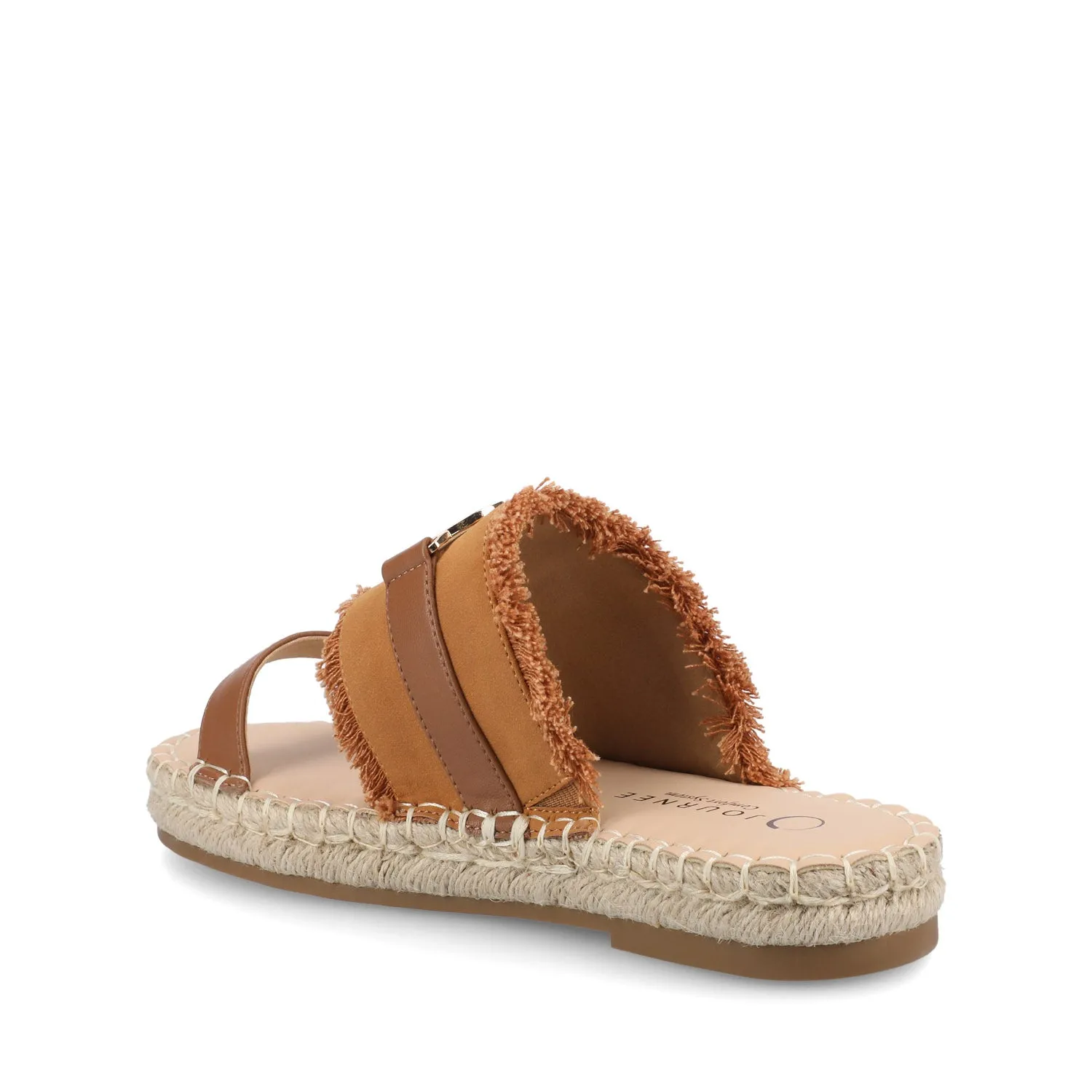 KEELEE ESPADRILLE SANDALS - Cognac sold by Journee Collection product image thumbnail 3