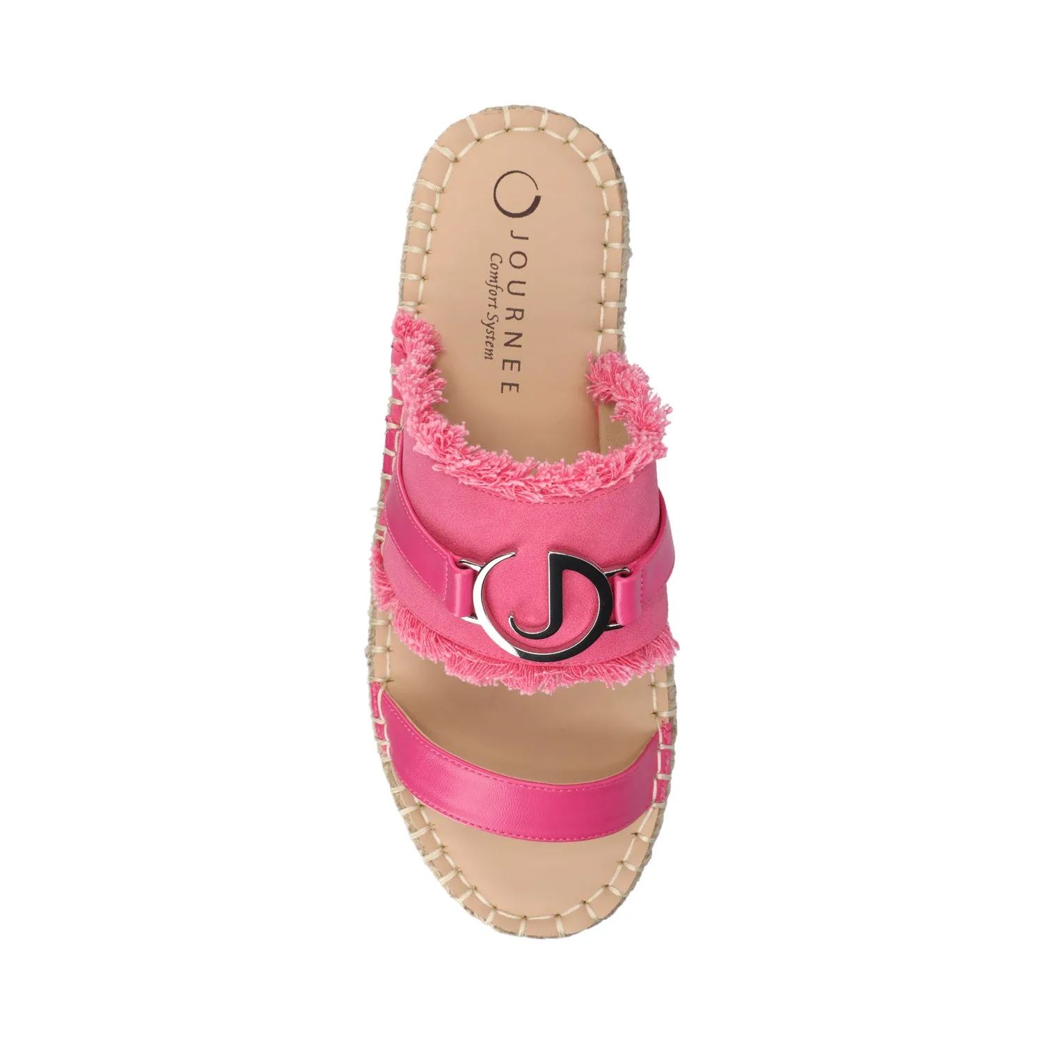 KEELEE ESPADRILLE SANDALS - Hot Pink sold by Journee Collection product image thumbnail 4
