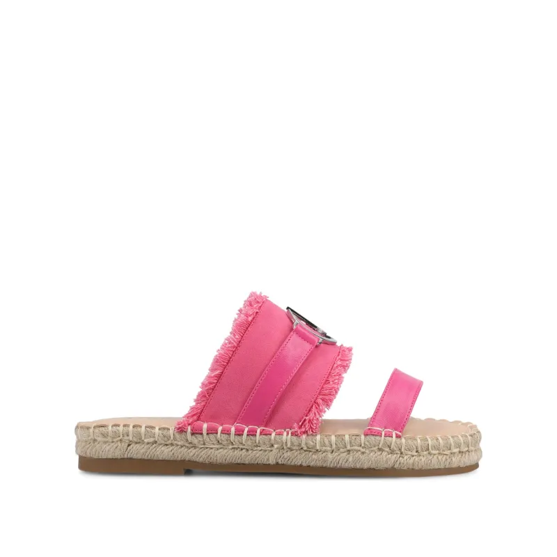 KEELEE ESPADRILLE SANDALS - Hot Pink made by Journee Collection