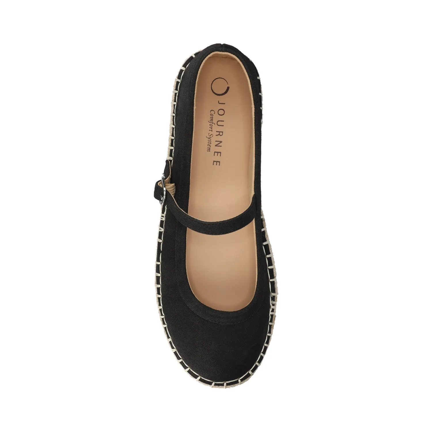 KENZIE ESPADRILLE MARY JANES - Black sold by Journee Collection product image thumbnail 4