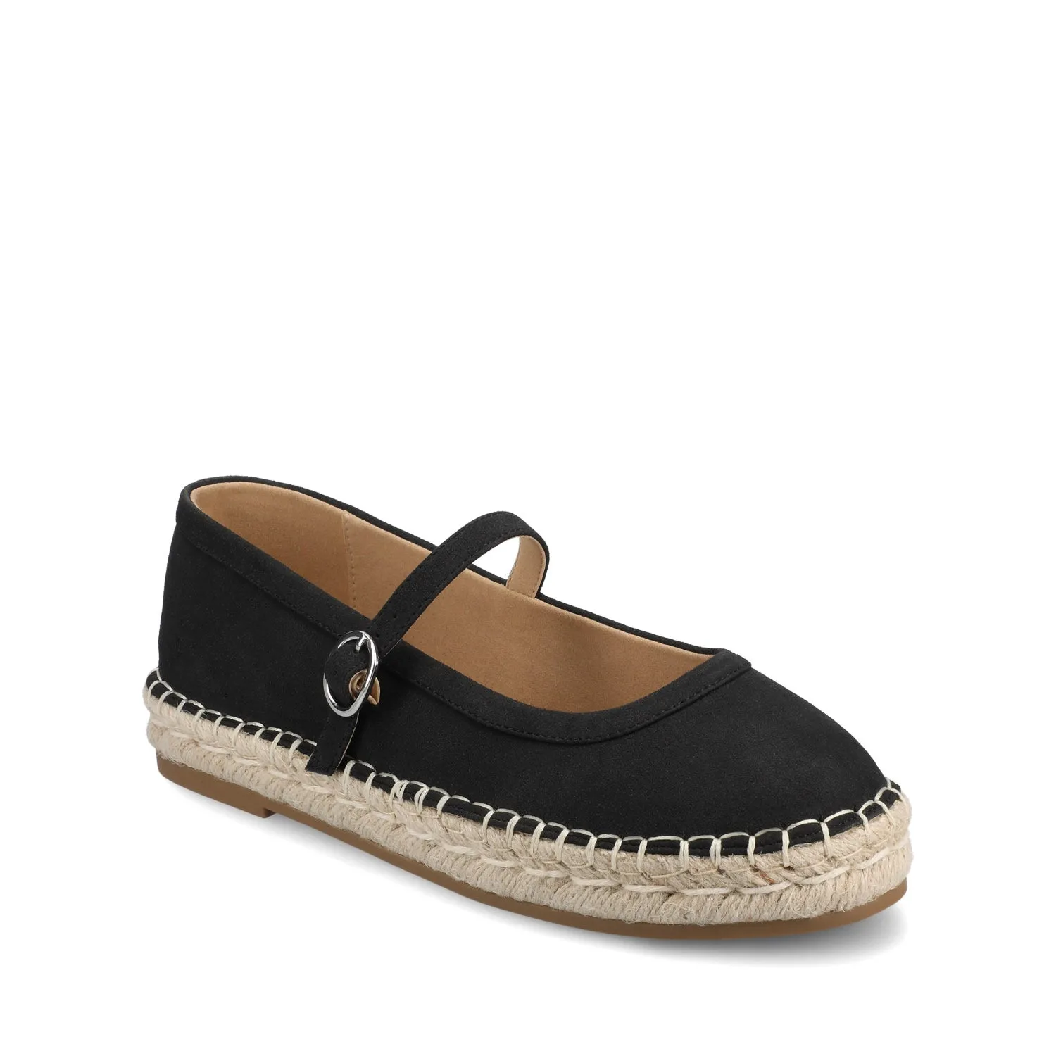 KENZIE ESPADRILLE MARY JANES - Black sold by Journee Collection product image thumbnail 2