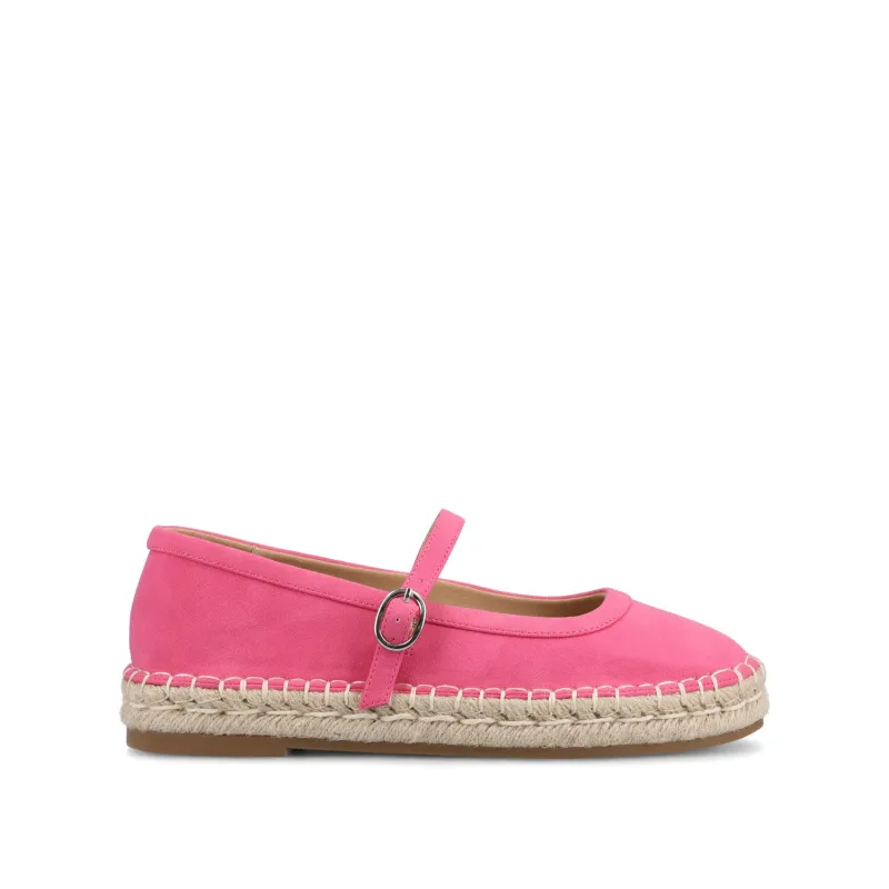 KENZIE ESPADRILLE MARY JANES - Hot Pink made by Journee Collection
